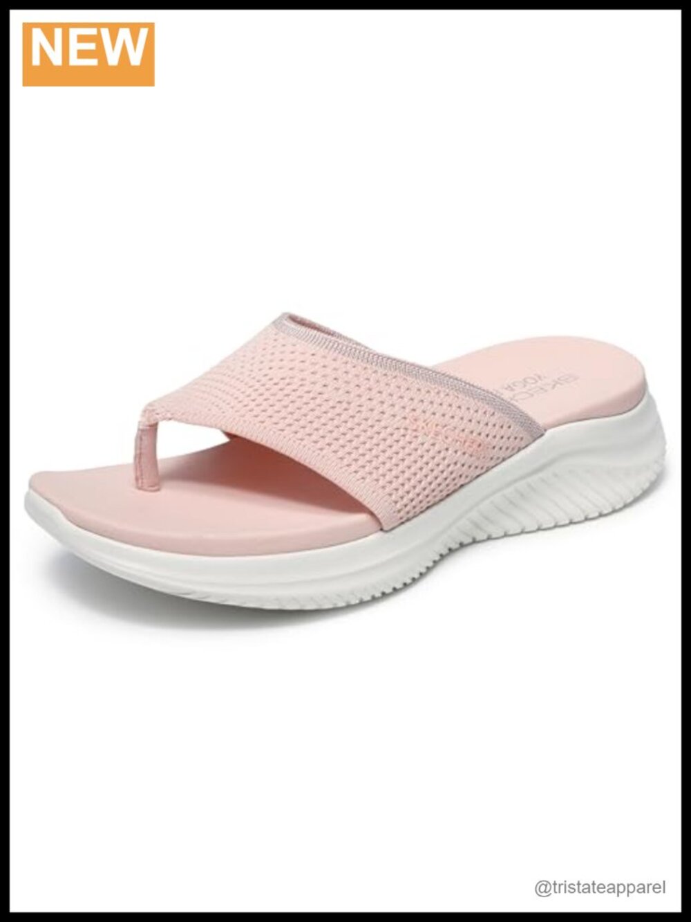 Yoga Foam Flip Flops Knit Wide Band Slip On Sandals Casual Walking